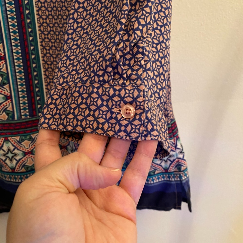 Talbots Colorful Tunic Top - Picture 4 of 5